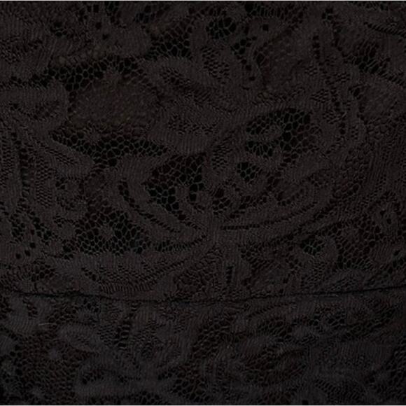 Black Lace Crop Top MEDIUM Corset Bustier Wiccan Witchy Whimsigoth Kirious LA - Picture 6 of 6